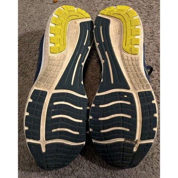 Brooks Men's Athletic Shoes - Navy and Neon Yellow - Picture 7 of 8